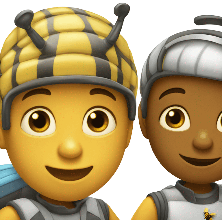 Two boy honeybees emoji