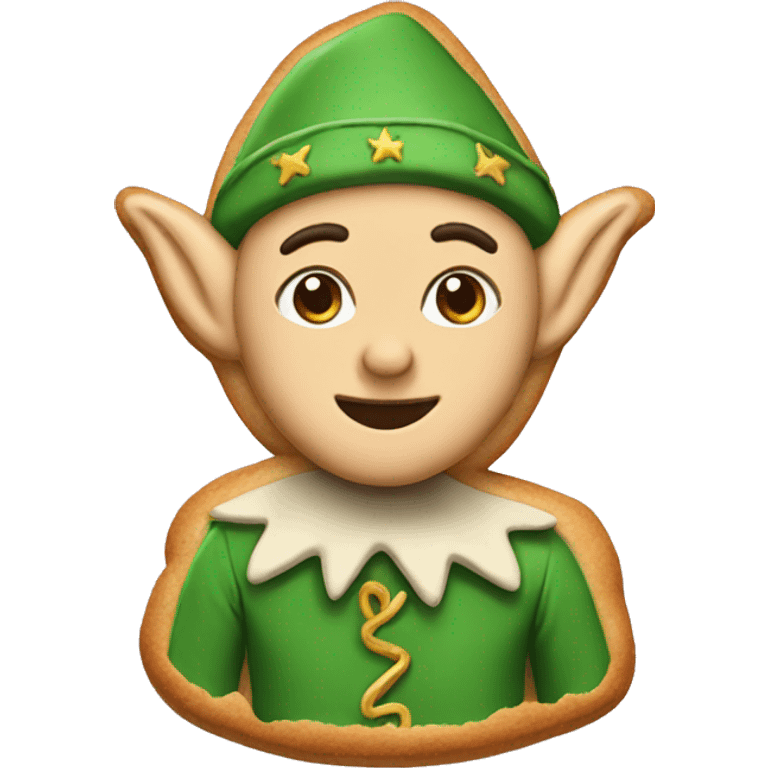 Elf cookie emoji