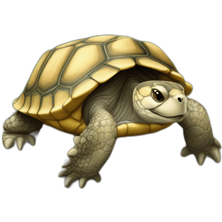 tortue sur loutre emoji