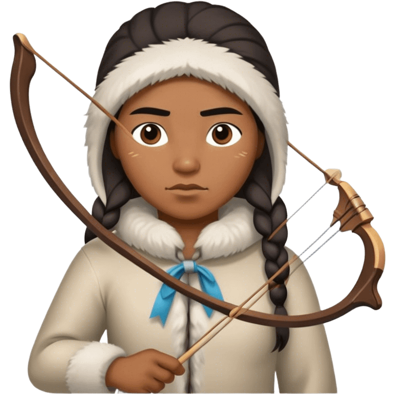 Inuit with bow emoji