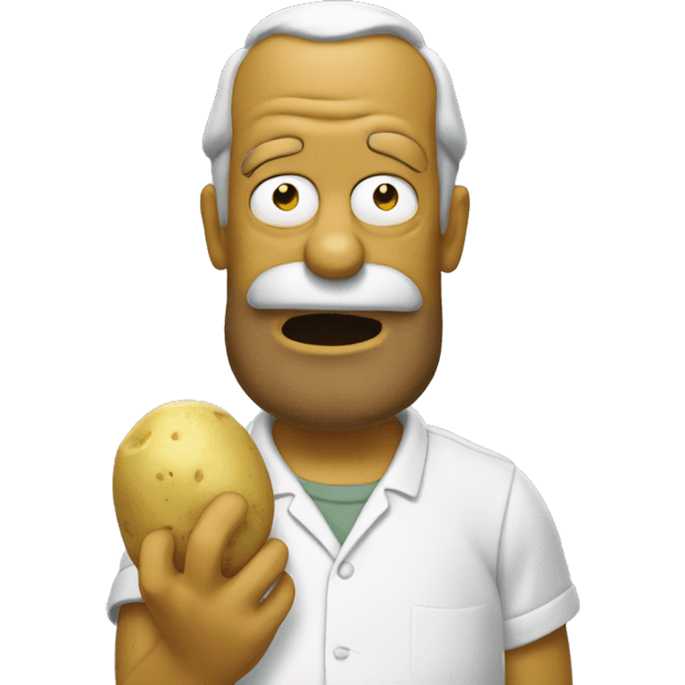 Homer with a potato  emoji