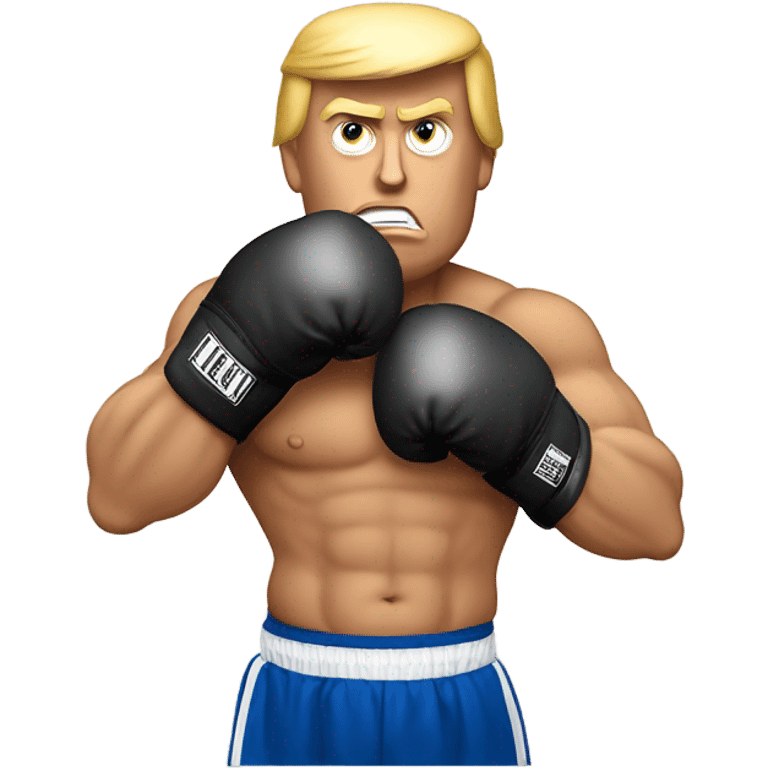 Trump boxing  emoji