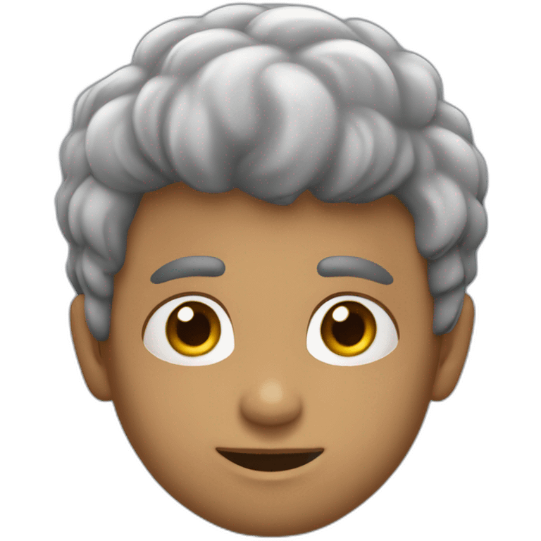 muchacho pelo gris piel blanca sin barba ni bugote pastel emoji