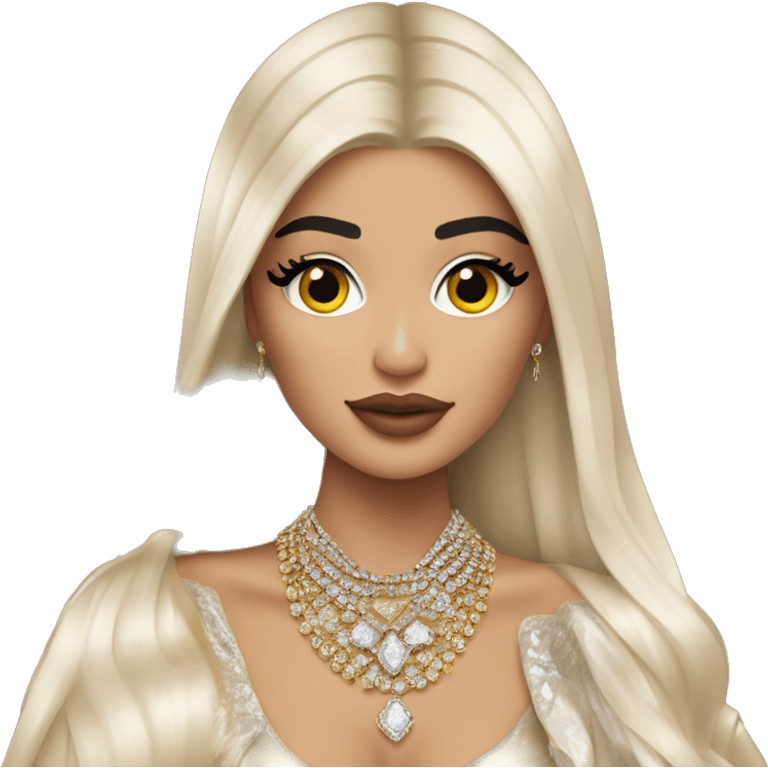 Kylie Jenner Princess with jewellery emoji