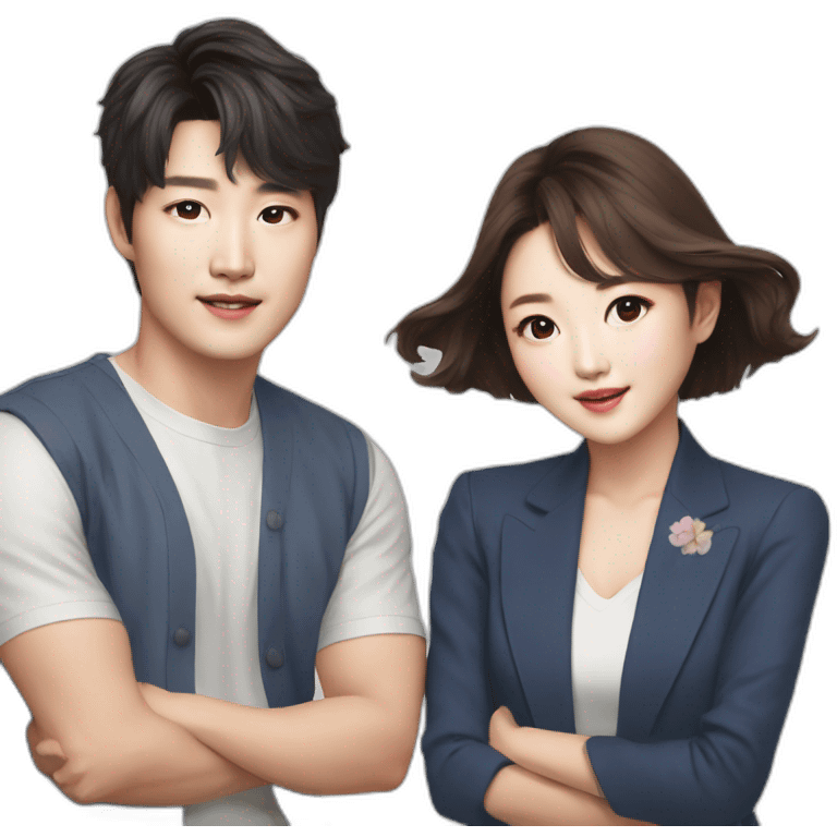 Joo jaekyung and kim dan emoji