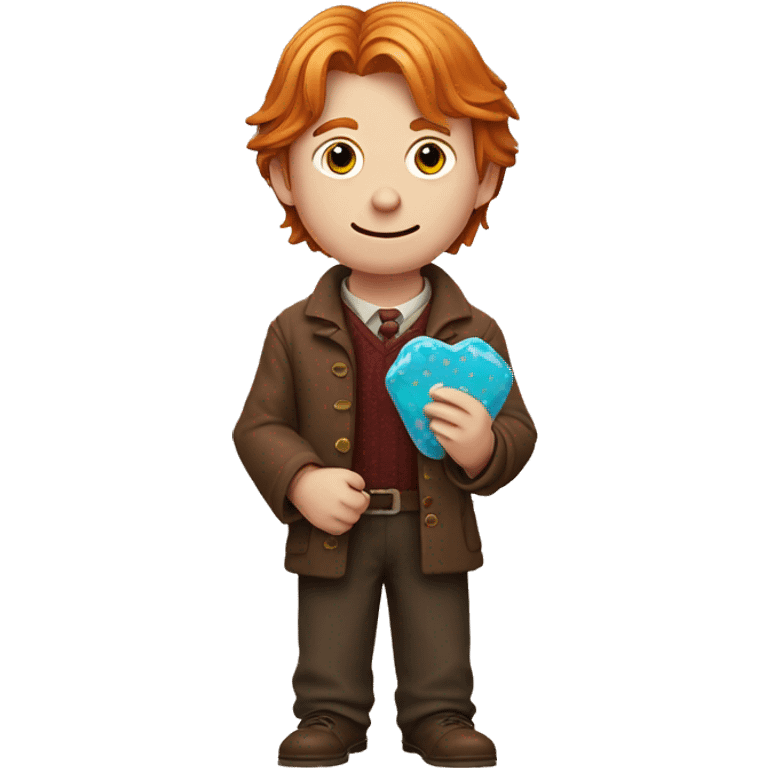 Ron Weasley holds a candy in his hands emoji