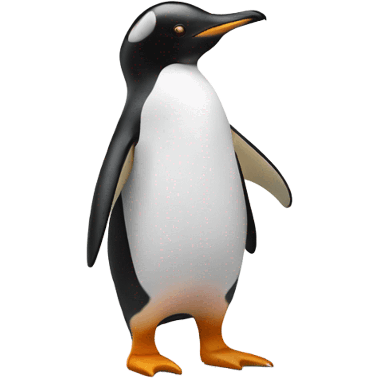 Penguin holding a blank sign emoji