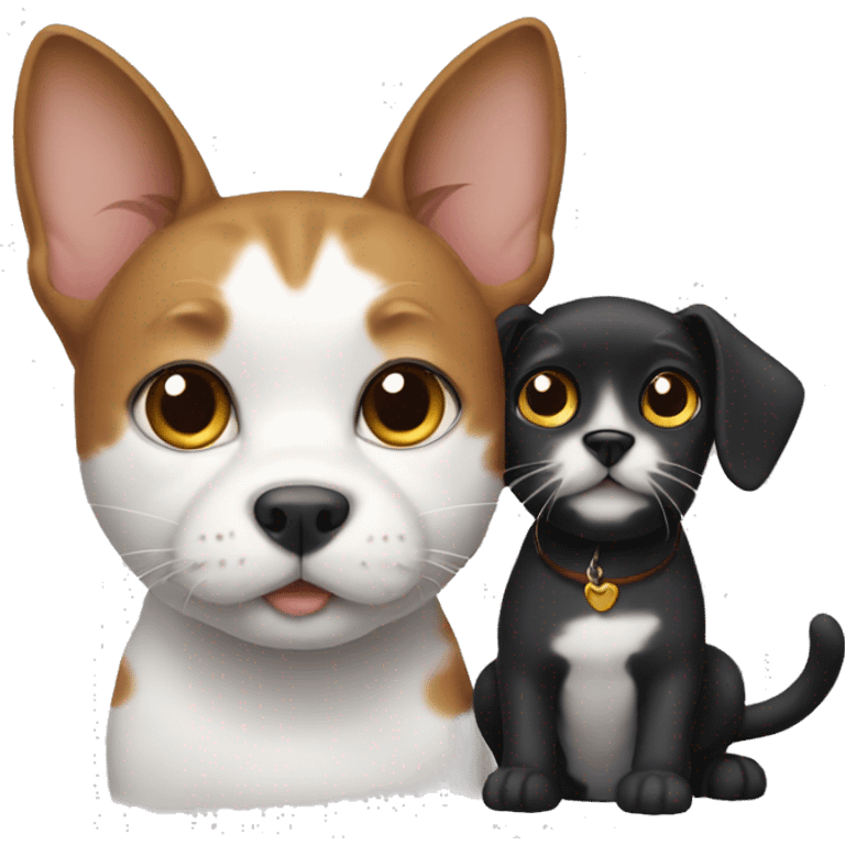 cat and dog emoji