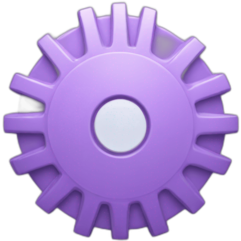 Light purple gear emoji