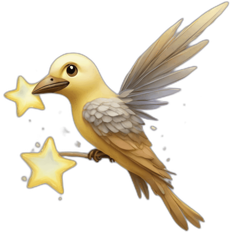 quill sparkling stars emoji