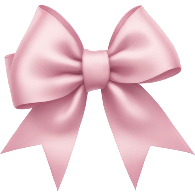 light pink ribbon bow emoji