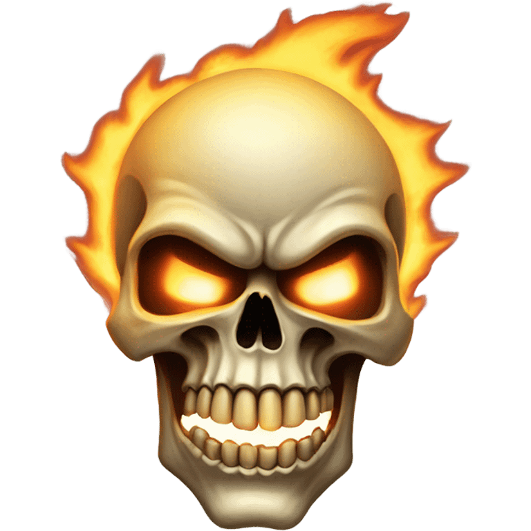 Ghostrider skull emoji