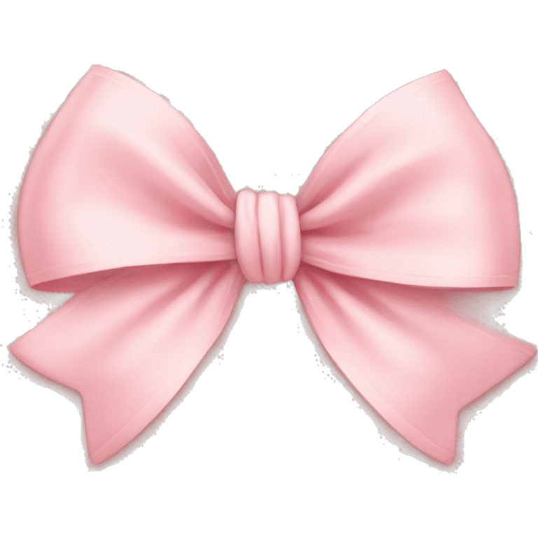 Cute blush pink bow emoji