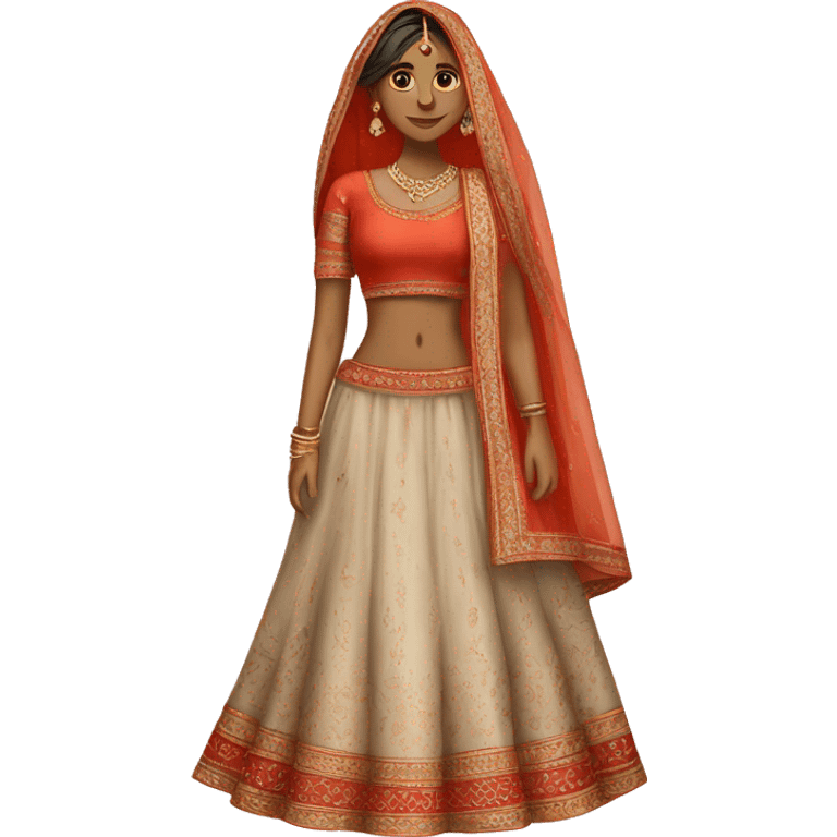 indian lehenga  emoji