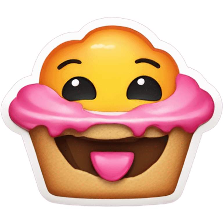 me eating a sweet treat emoji