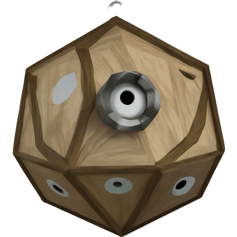 Overgrown Truncated Icosahedron tree birdhouse  emoji