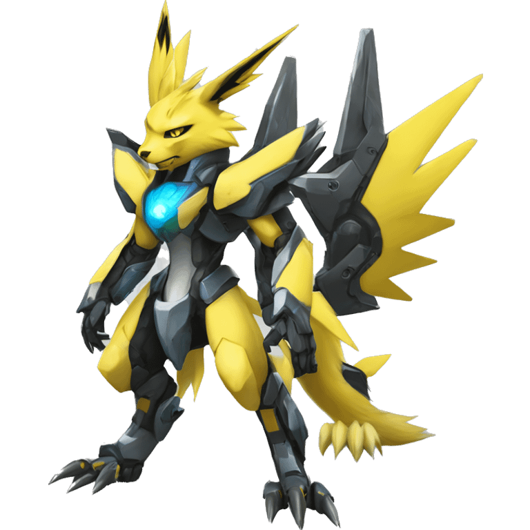 Renamon-Jolteon-Zeraora-mecha full body emoji