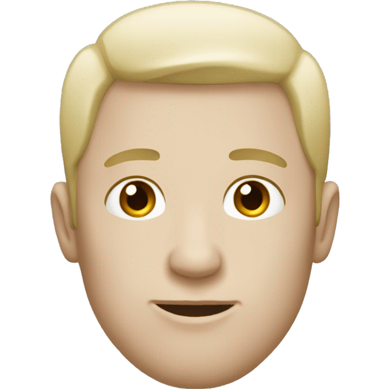 White skin, white eyes man emoji