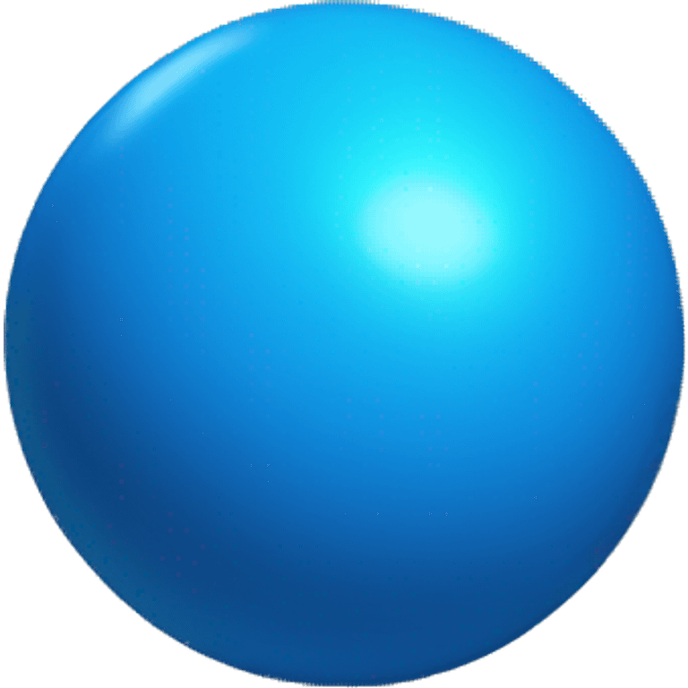 blue sphere that has a knob emoji