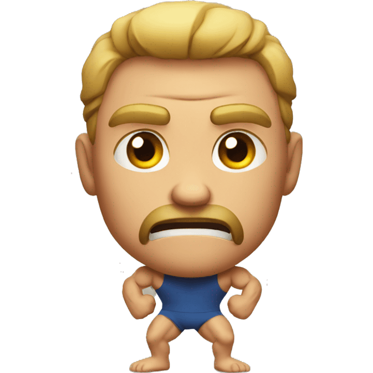 Furious muscular man emoji