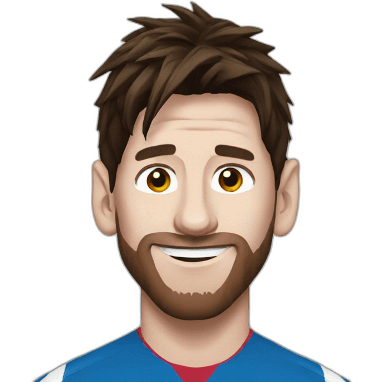 Messi cartoon emoji