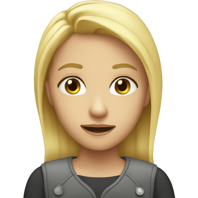 blonde girl cryinv emoji