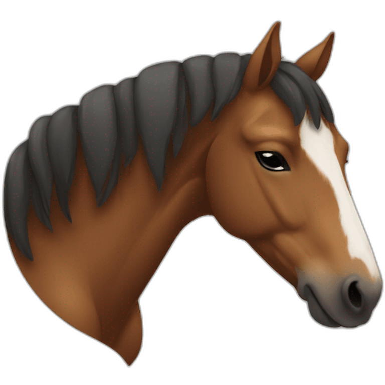 Horse sleeping emoji