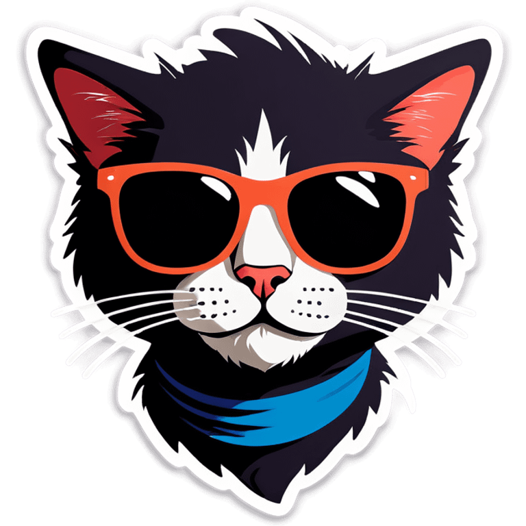 Cat with sunglasses emoji