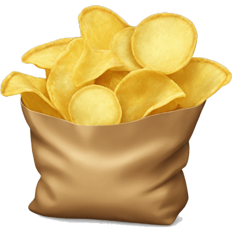 Bag of potato chips emoji