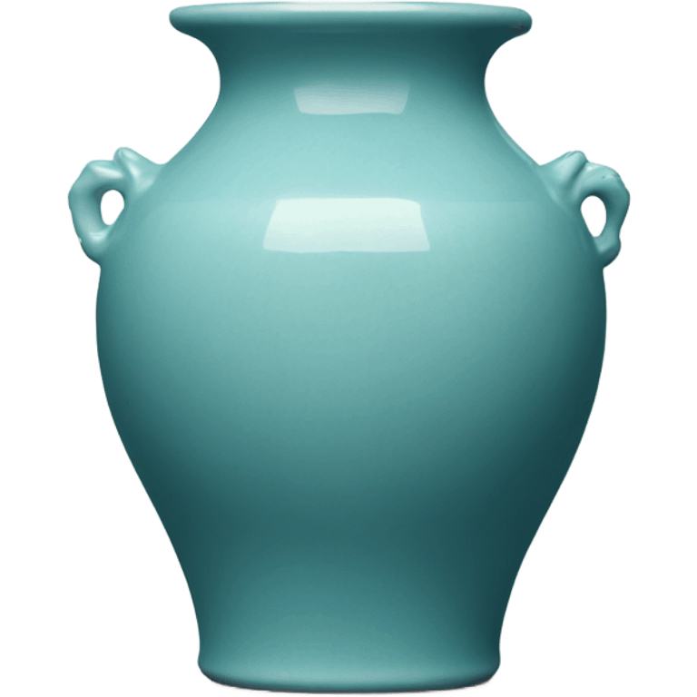 blue celadon ceramic vase emoji