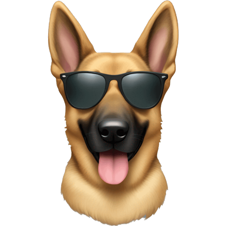 German shepard with raybans  emoji