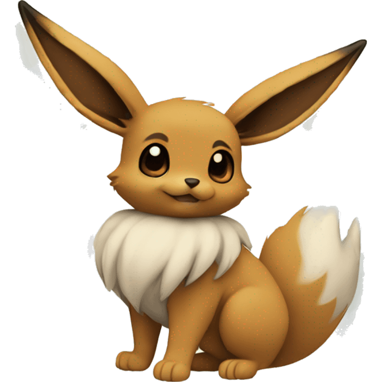 Eevee travels the world , in the background shape of the world  emoji