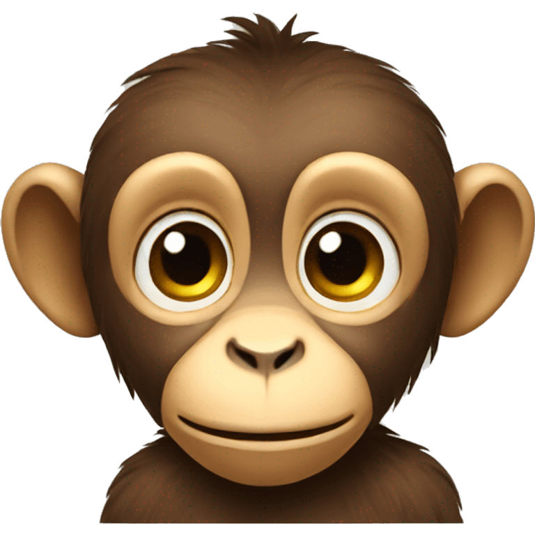 cute AI monkey emoji