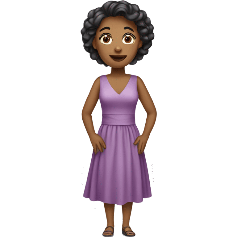 woman wearing dress emoji