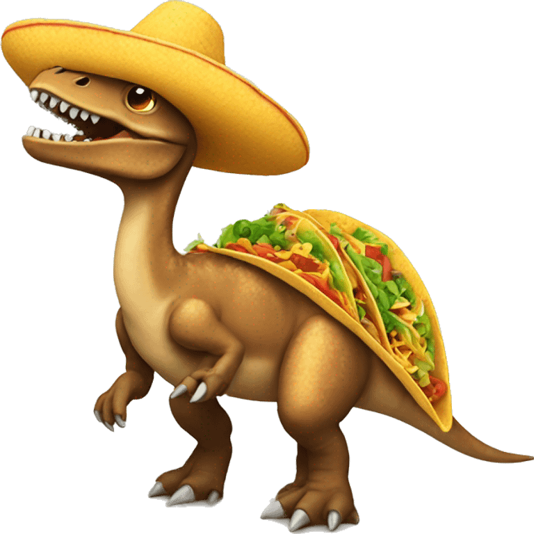 Taco dinosaur  emoji