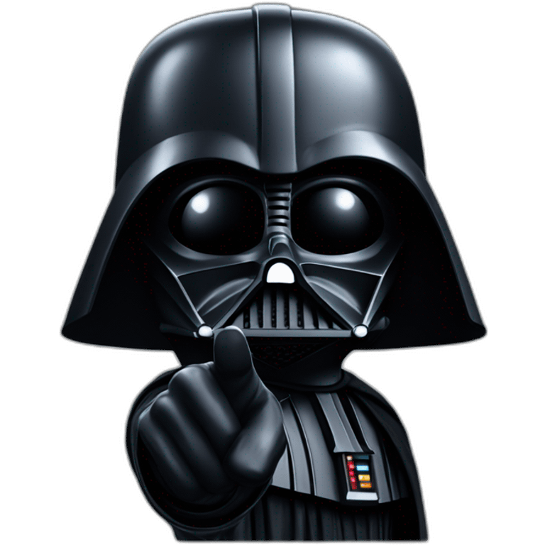 Darth vader pointing finger emoji