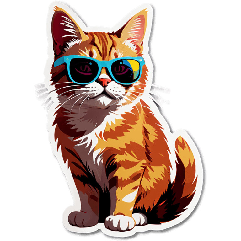 Cat with sunglasses emoji