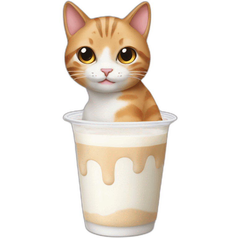 cat dink milk tea emoji