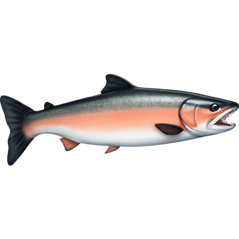 Salmon eating a salmon emoji