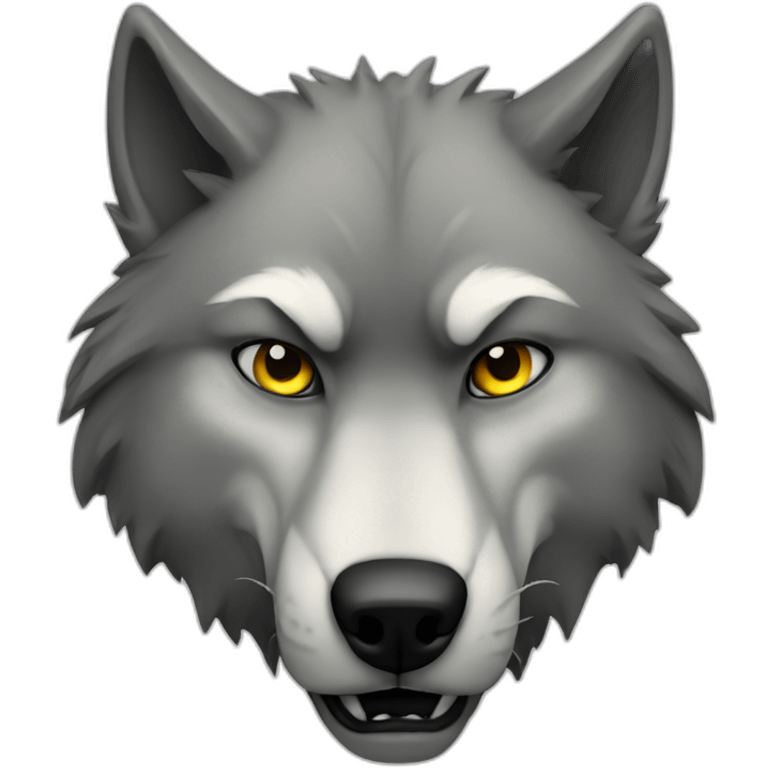 Brutal wolf emoji