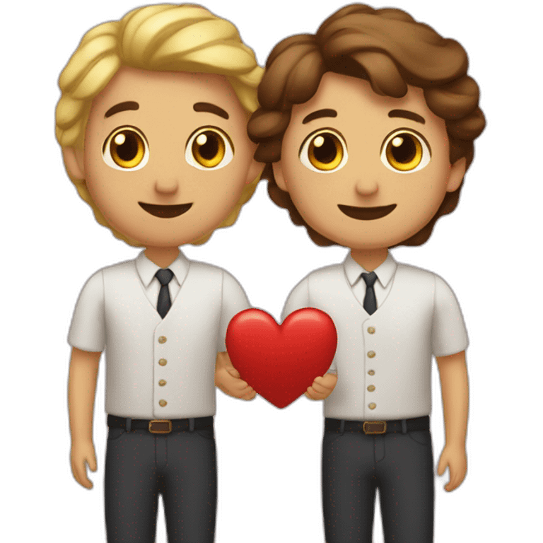 Corazón de novios emoji