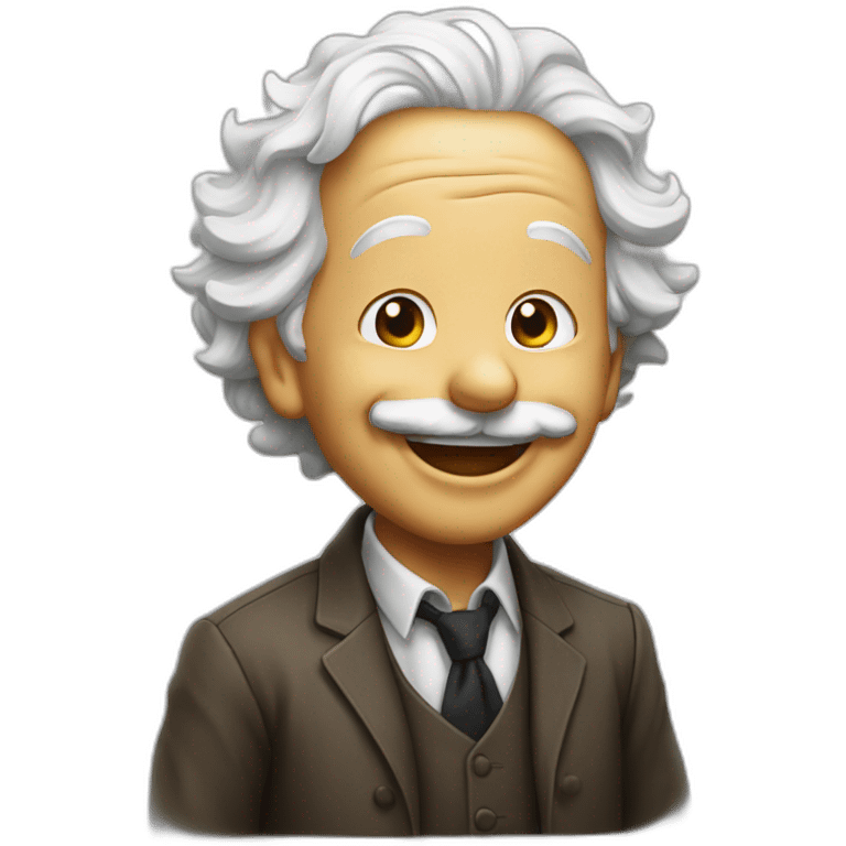 Einsteins laughing  emoji