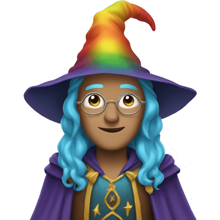 rainbow wizard emoji