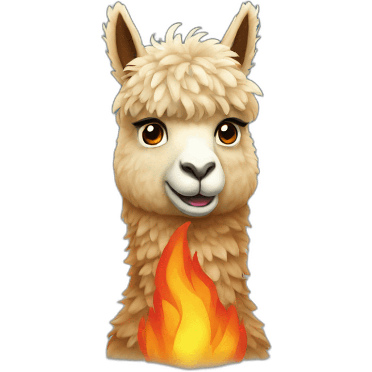 fire ALPACA emoji