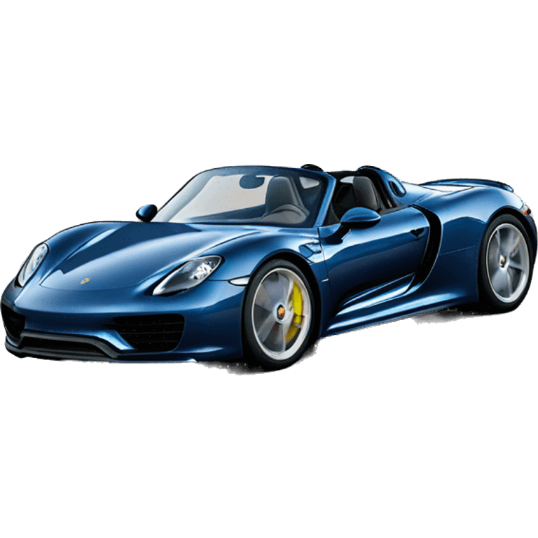 porsche 918 boxster dark blue  emoji