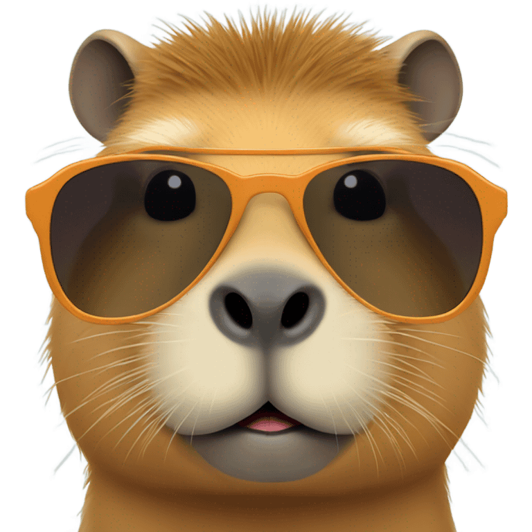 Capybara with sunglasses emoji