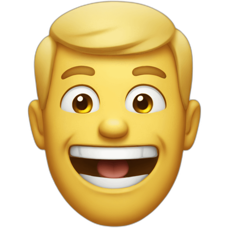 crazy dude laughing emoji