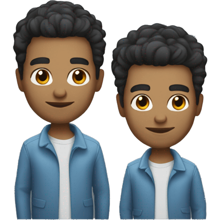 Male salesforce developer black hair emoji