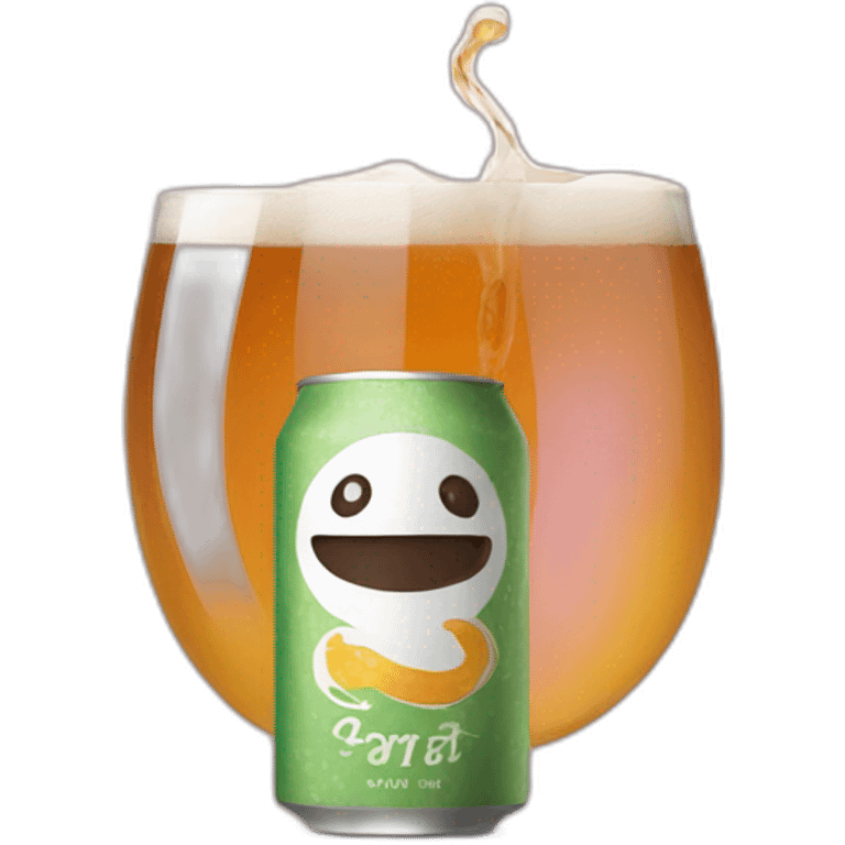 Yoga drink beer emoji