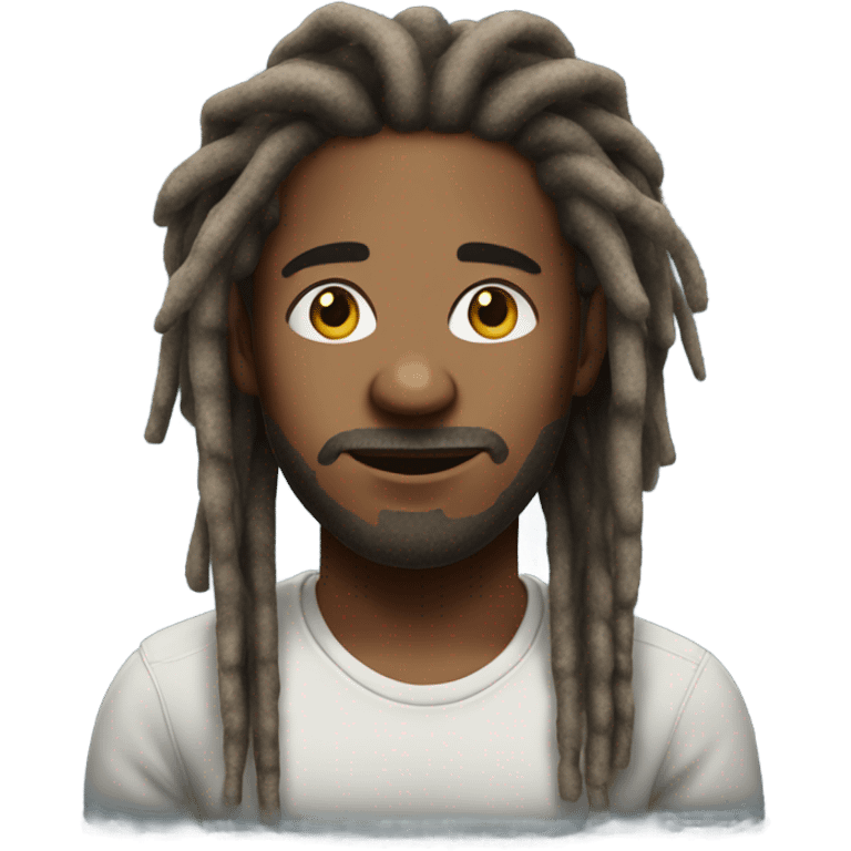 realistic portrait of a male dread locs emoji